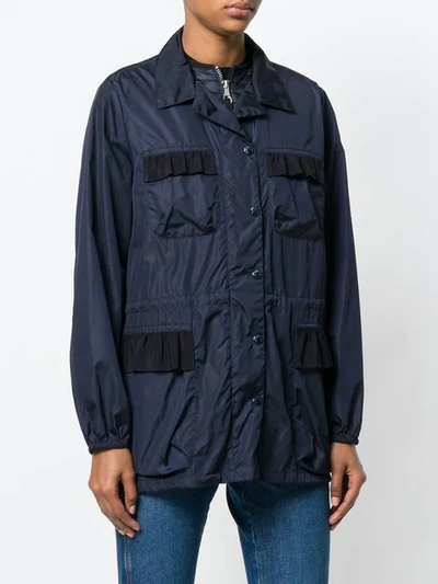 Shop Moncler Detachable Gilet Rain Jacket In Blue