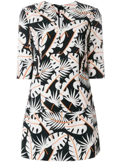 Shop Talbot Runhof Jungle Print Tunic In White