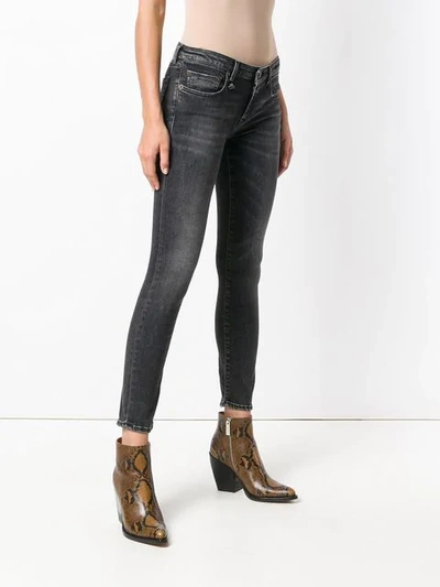 Shop R13 Cropped Skinny Jeans In Black