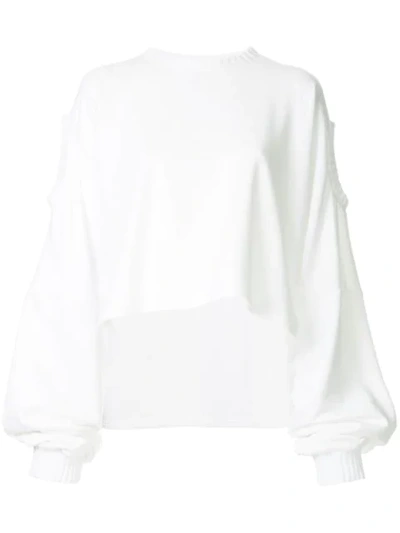 Shop Pony Stone Oversized Sweater - White