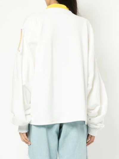 Shop Pony Stone Oversized Sweater - White