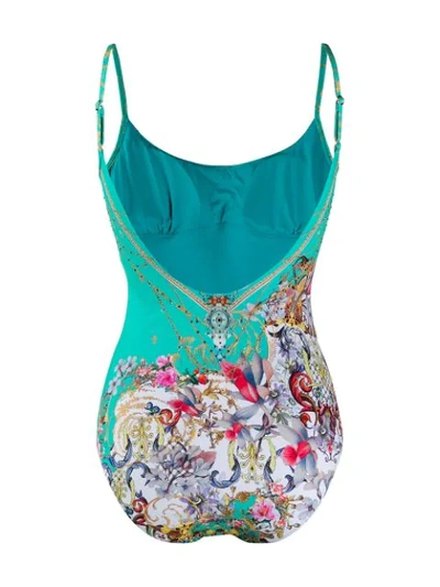 Shop Camilla Floral Chain Print Swimsuit - Blue