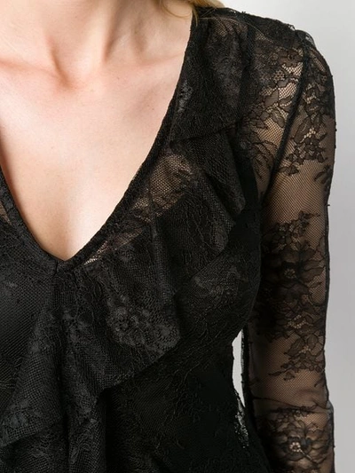 Shop Aniye By Lace Asymmetric Dress - Black
