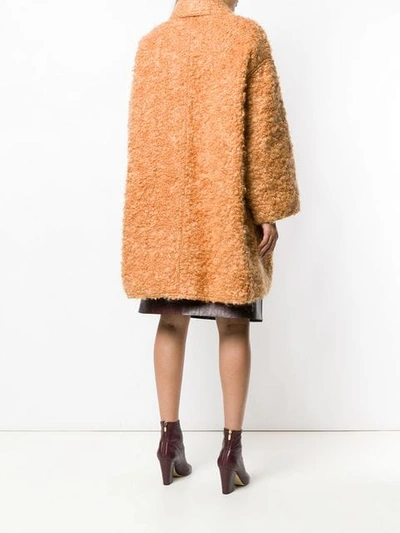 Shop Bottega Veneta Cocoon Coat In 7664