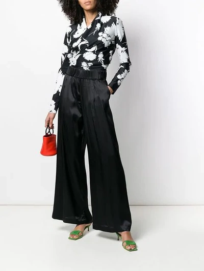 Shop Semicouture High-rise Trousers In Black