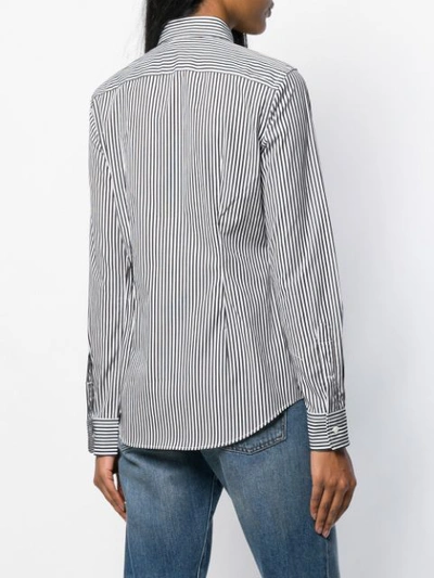 POLO RALPH LAUREN STRIPED SHIRT - 黑色