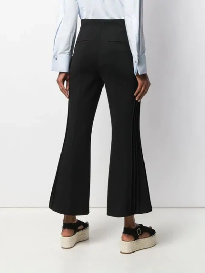 Shop Dorothee Schumacher Flared Trousers In Black