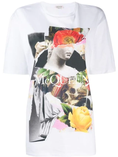 Shop Alexander Mcqueen Graphic Print T-shirt In White