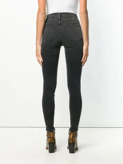 Shop Frame Ali High Rise Skirt Jeans In Black