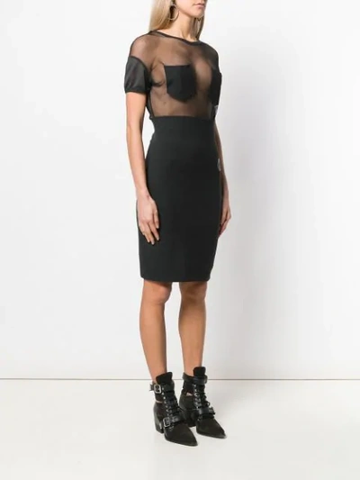 Pre-owned Jean Paul Gaultier Vintage Junior Gaultier Sheer Dress In Black