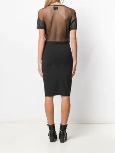 Pre-owned Jean Paul Gaultier Vintage Junior Gaultier Sheer Dress In Black
