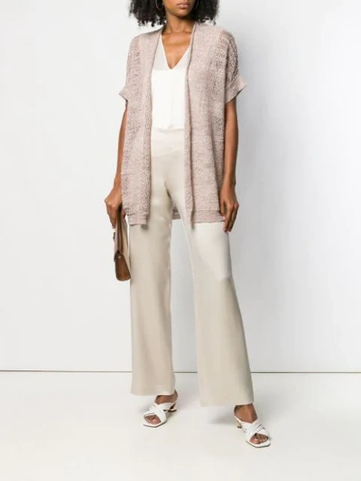 Shop Antonelli Knitted Cardigan - Neutrals