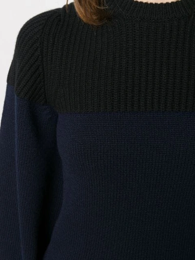 Shop Alexander Mcqueen Cashmere Balloon-sleeve Jumper In Blue