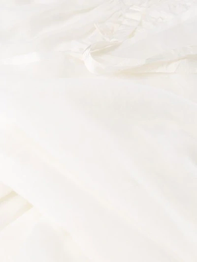 ANN DEMEULEMEESTER ELASTICATED PANEL BLOUSE - 白色