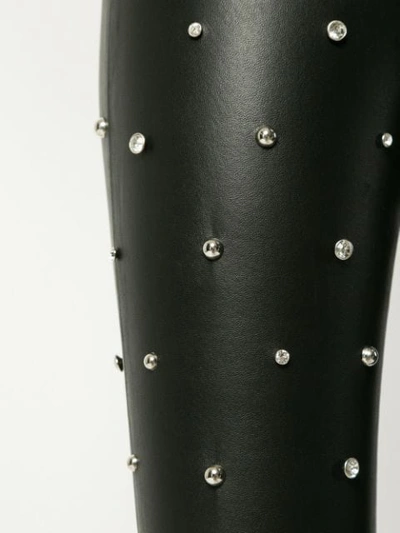 Shop Sprwmn Pearl Embellished Leggings In Black