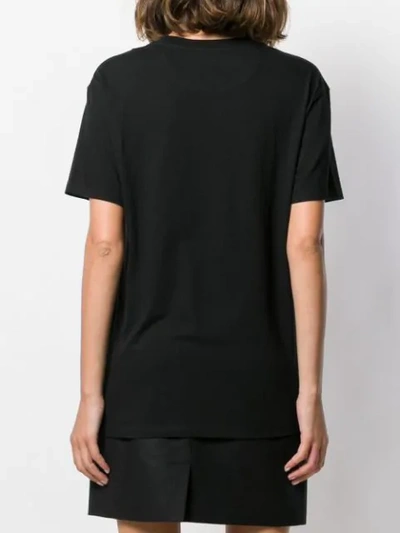 Shop Valentino Vlogo Printed T-shirt In Black