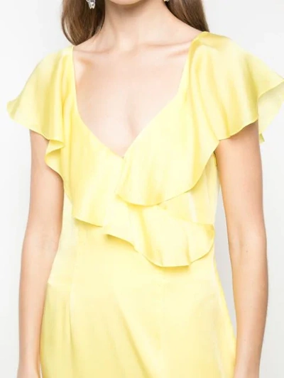 Shop Opening Ceremony Cascade Ruffle Dress In Yellow