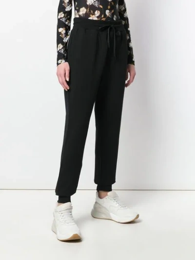 Love Moschino Heart Print Sweatpants In Black
