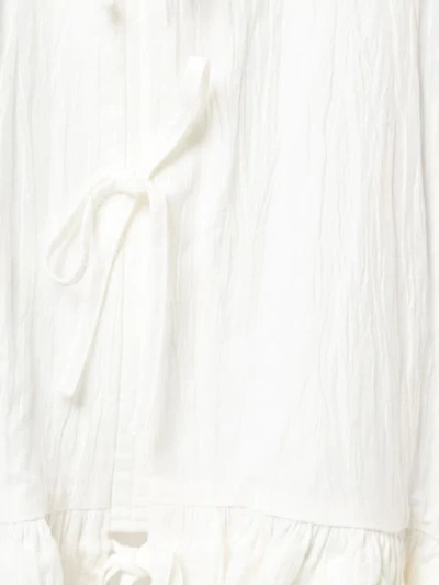 Shop Irene Asymmetric Midi Skirt In White