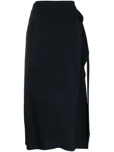 Shop Rochas Straight Midi Skirt In Black