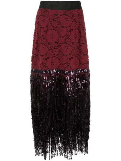 Shop Romance Was Born Disco Dame Skirt In Red