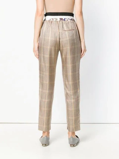 Shop 3.1 Phillip Lim / フィリップ リム Side Stripe Check Trousers In Brown