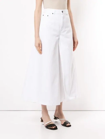 Shop Y/project Wide Leg Jeans - White