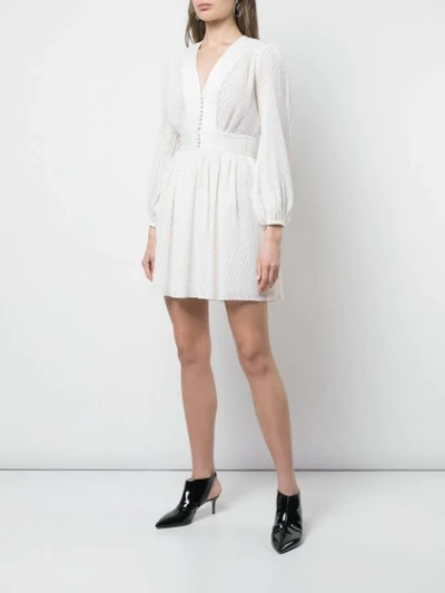 Shop Zimmermann Dotted Pattern Dress In White