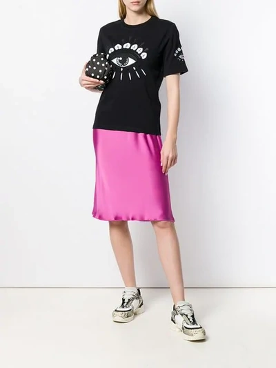 Shop Kenzo Eye Print T In Black