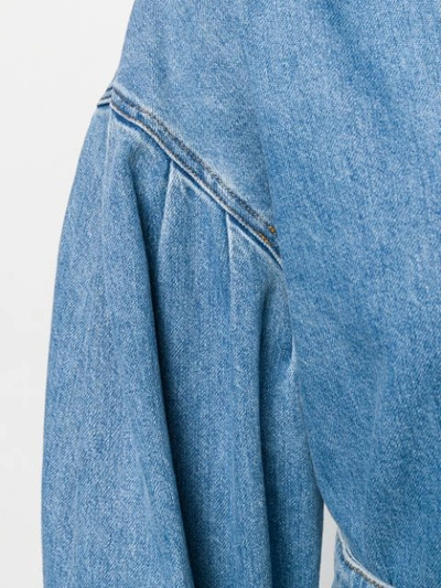 Shop Msgm Klassisches Jeanshemd In Blue