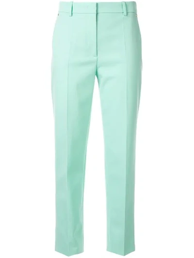 Shop Emilio Pucci Cropped Tailored Trousers In Green