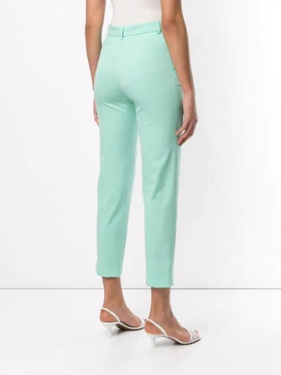 EMILIO PUCCI CROPPED TAILORED TROUSERS - 绿色