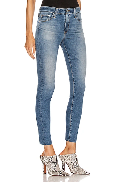 Shop Ag Adriano Goldschmied Farrah Skinny Ankle In Denim Medium In 13 Years Flowing