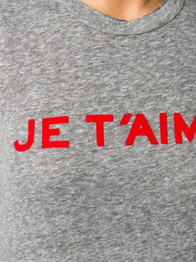 Shop Zadig & Voltaire Je T'aime T In Grey