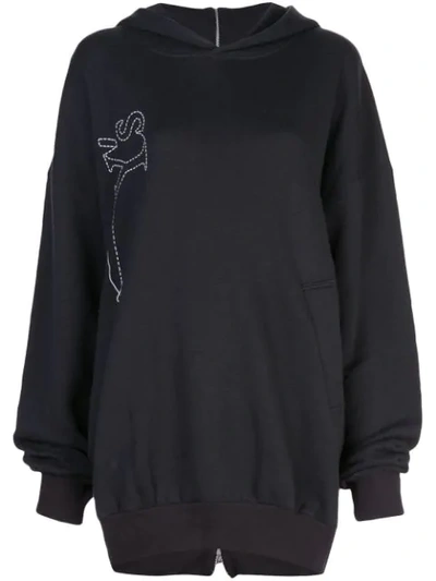 Y'S HOODED SWEATSHIRT - 灰色