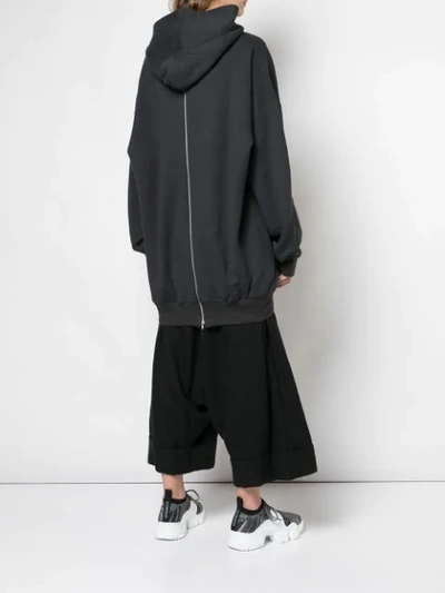 Y'S HOODED SWEATSHIRT - 灰色