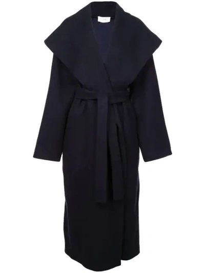 Shop The Row Cape-like Trench Coat In Blue