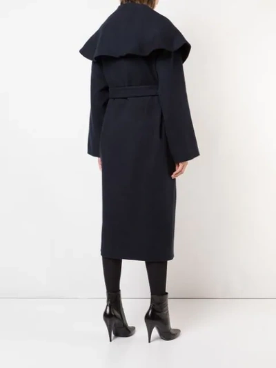 Shop The Row Cape-like Trench Coat In Blue