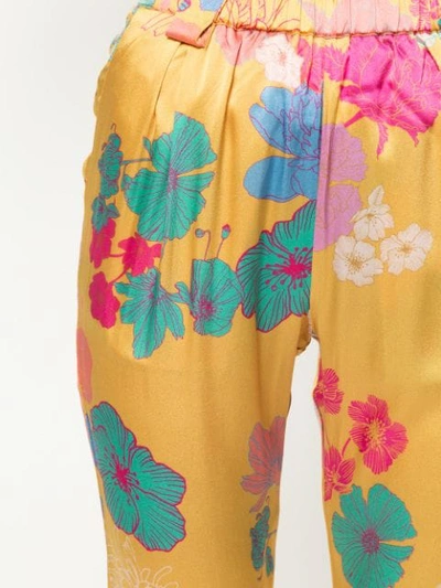 Shop Stine Goya Floral Print Trousers In Multicolour