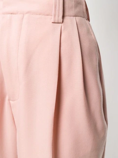 Shop Marni High-waist Tapered Trousers In Pink