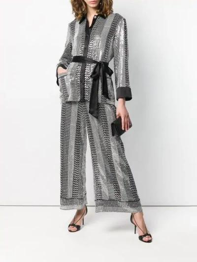 Shop Temperley London Platinum Trousers In Black