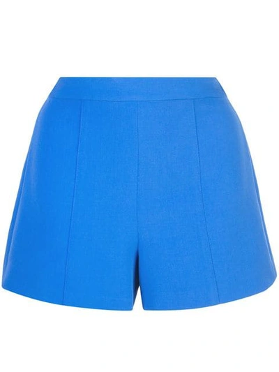 Shop Alice And Olivia Hera Shorts In Blue