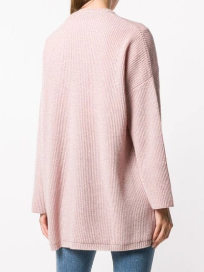 Shop Allude Open Cardigan - Pink