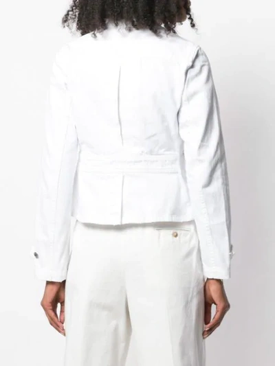 Shop Polo Ralph Lauren Flap Pocket Jacket In White