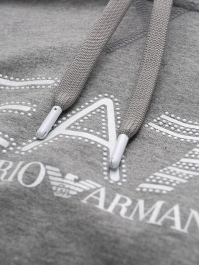 Shop Ea7 Emporio Armani Kangaroo Pocket Hoodie - Grey