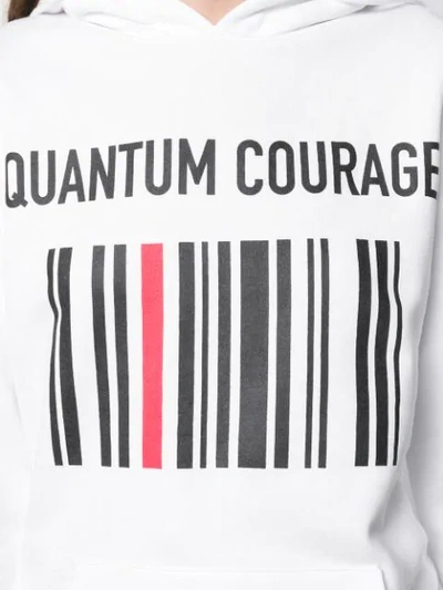 Shop Quantum Courage Logo Print Hoodie In White