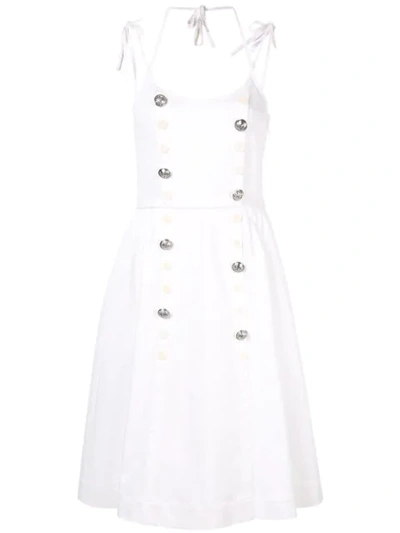 Shop Dice Kayek Double Breasted Dress In White