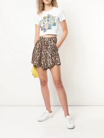 Shop R13 Leopard Print Shorts In Neutrals