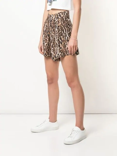 Shop R13 Leopard Print Shorts In Neutrals