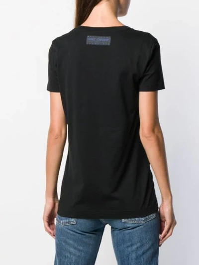 Shop Dolce & Gabbana Logo Printed T-shirt In Black
